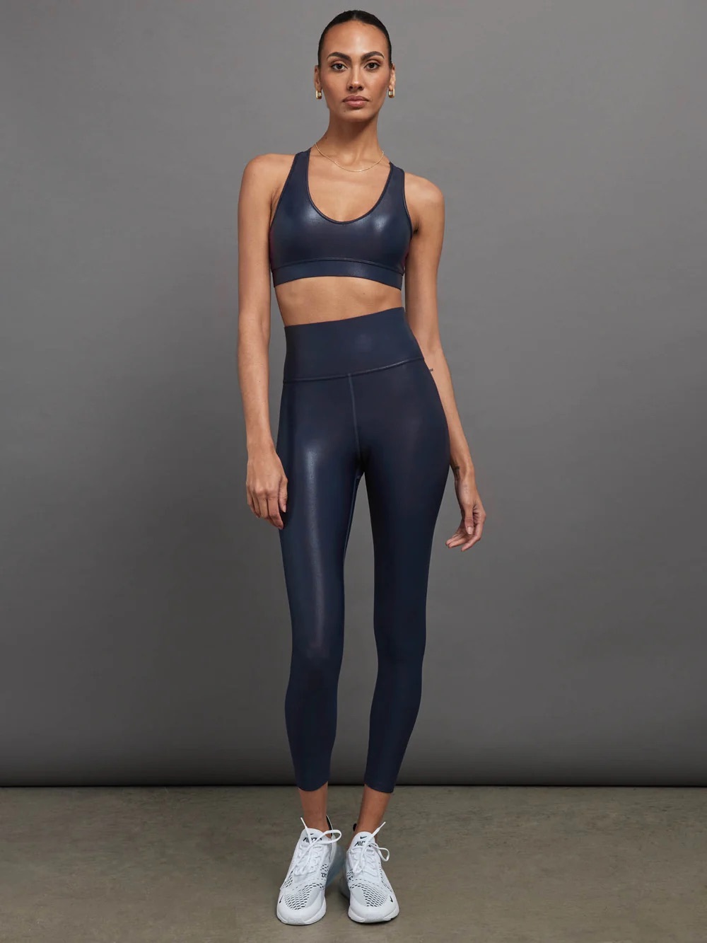 CARBON38 Legging in Takara Shine, Navy Blazer, Size XS